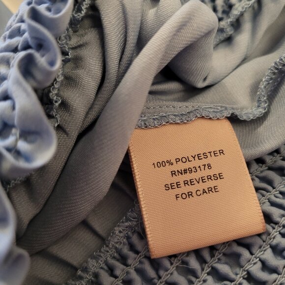 Philosophy Sky Blue V-Neck Blouse - Picture 4 of 6